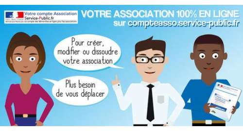 Gérer son association en ligne sur compteasso.service-public.fr
